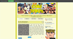 Desktop Screenshot of childofthe1980s.com